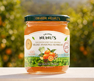 Grande Nunu’s Taze Rezene Kökü Taze Zencefilli Yıldız Anasonlu Kumkuat 240 Gr