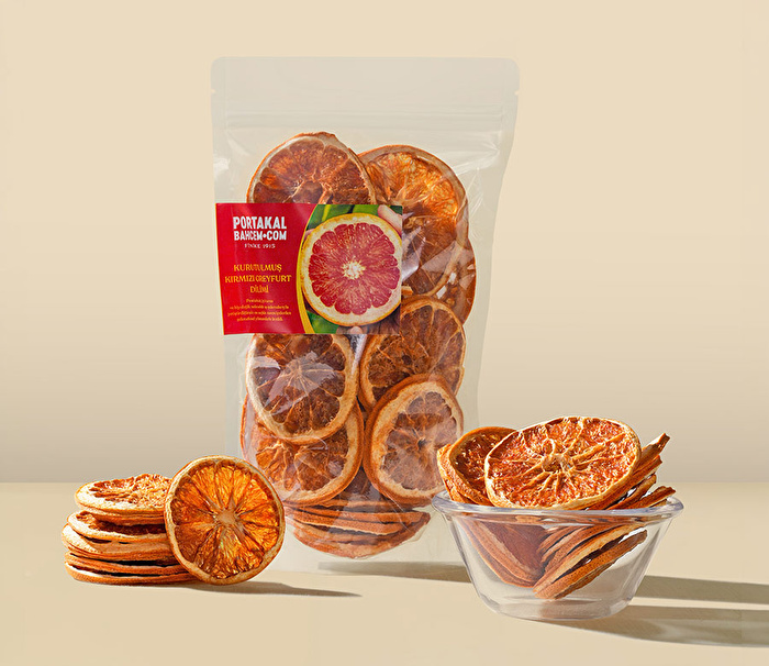 Kurutulmuş Kırmızı Greyfurt Dilimi 100 Gr